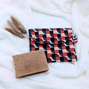pochette pression marron