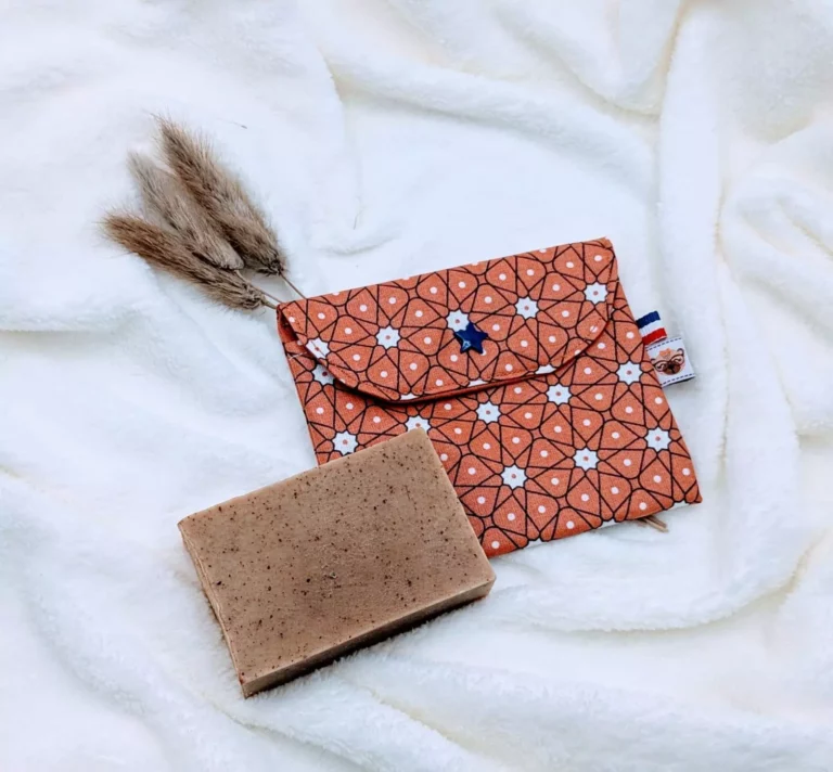 pochette pression orange