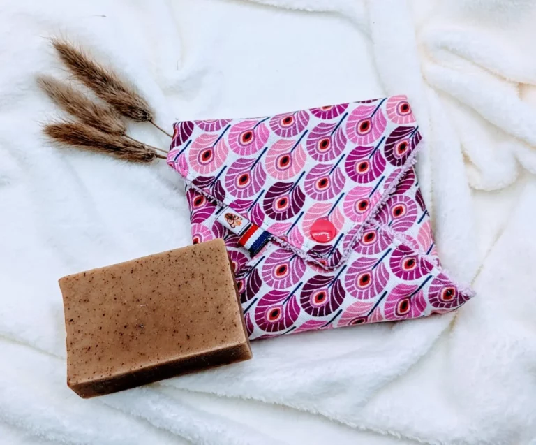 pochette kimono rose et violette