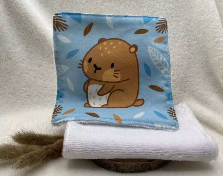 lingette lavable marmotte