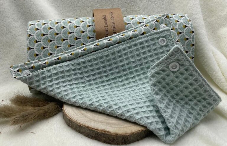 Essuies tout lavables pressions