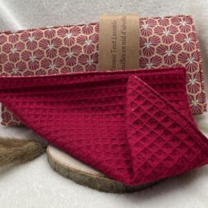 essuies tout lavables feuilles